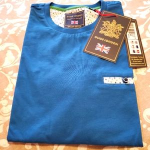 Mens Guide London SS t shirt Size M NWT Blue